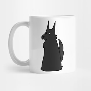 Black German Shepherd Mug